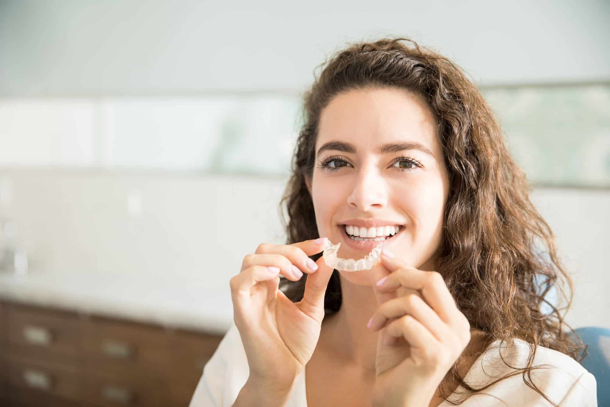 Clear aligners fitting at Rose City Dental in Windsor, Ontario