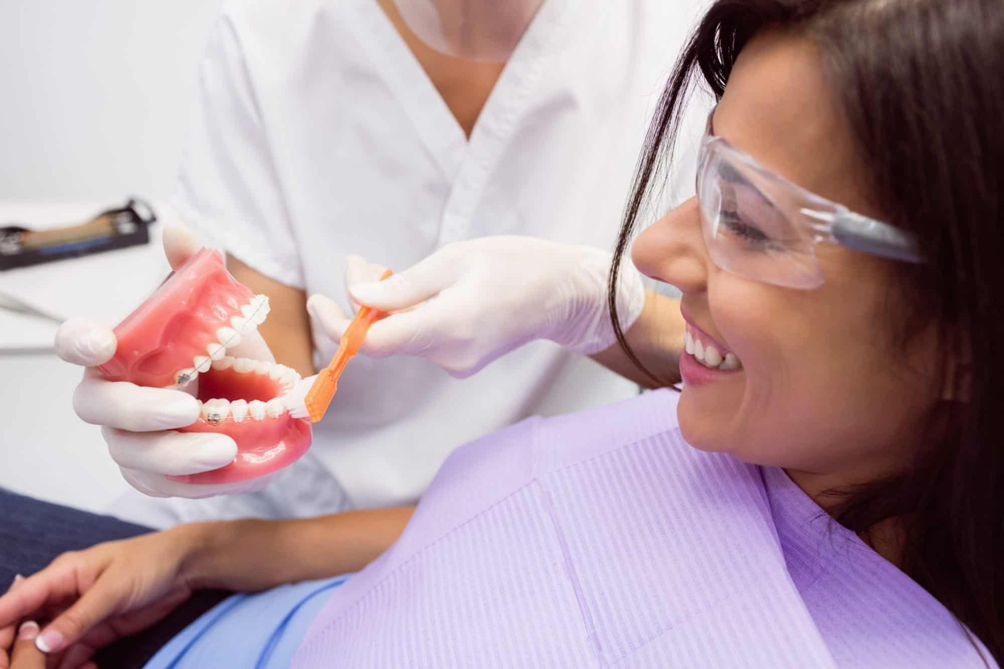 Dental crown fitting at Rose City Dental in Windsor, Ontario